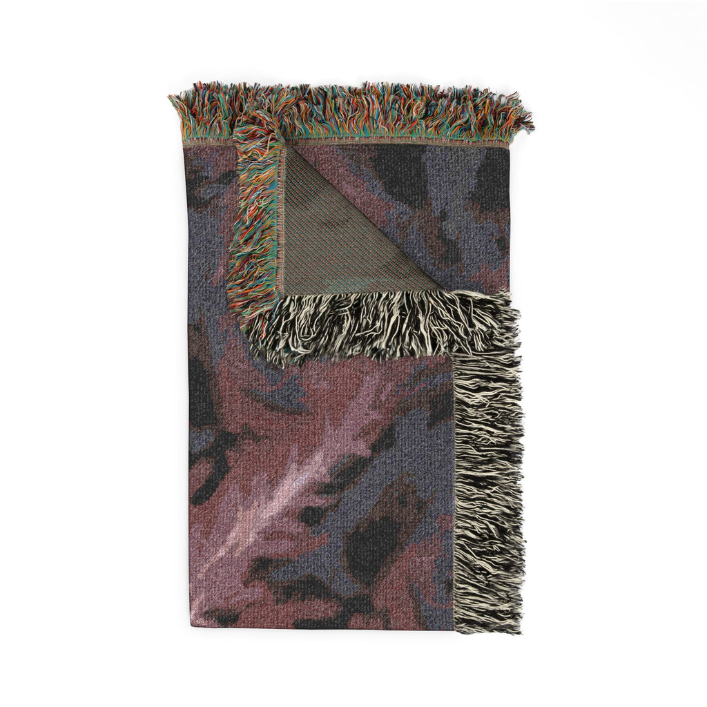 Violet Resonance Woven Blanket