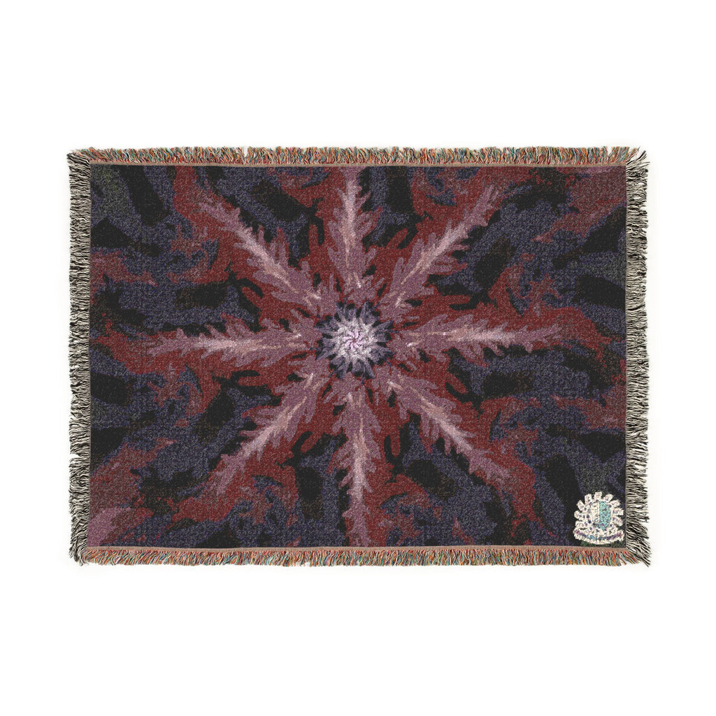 Violet Resonance Woven Blanket