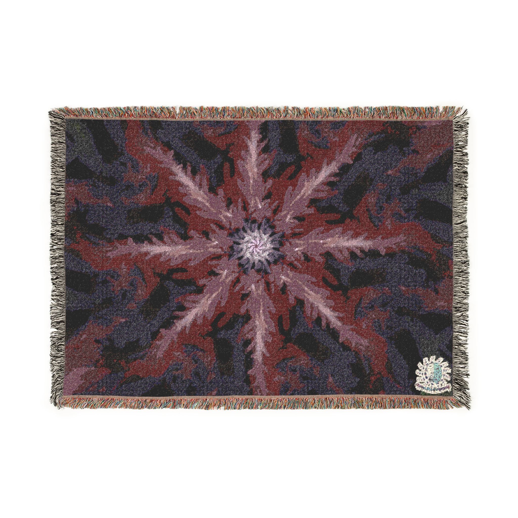 Violet Resonance Woven Blanket