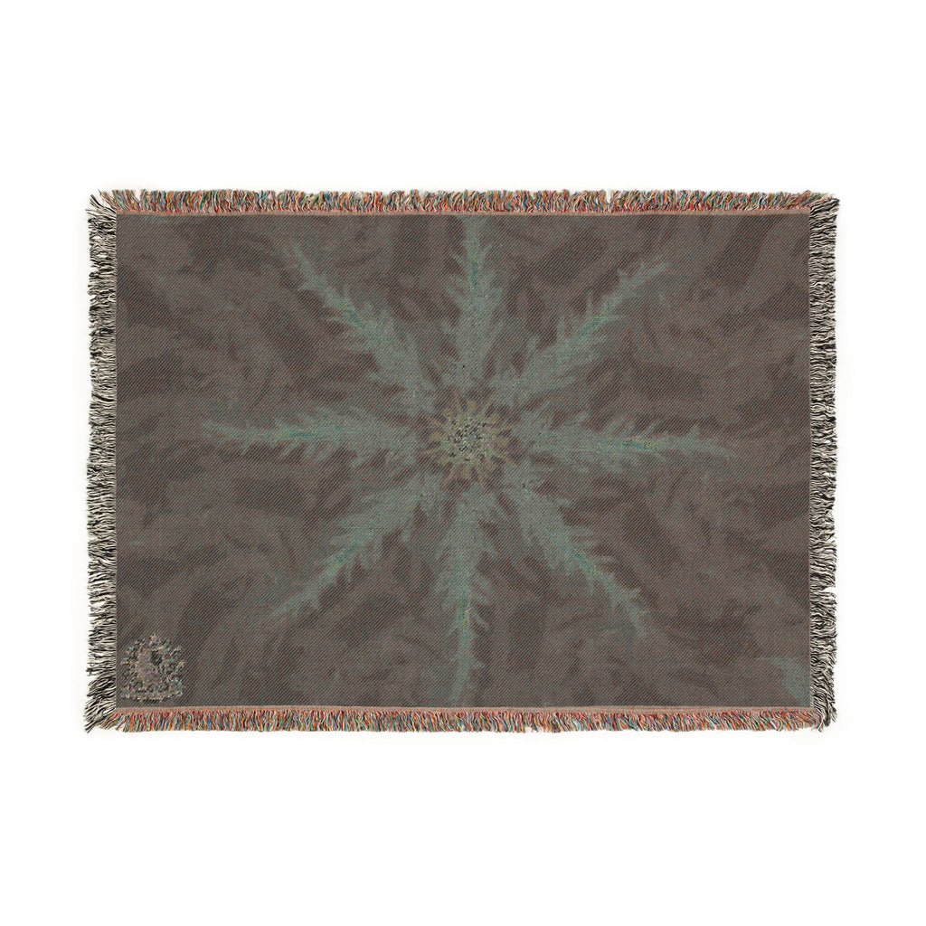 Violet Resonance Woven Blanket