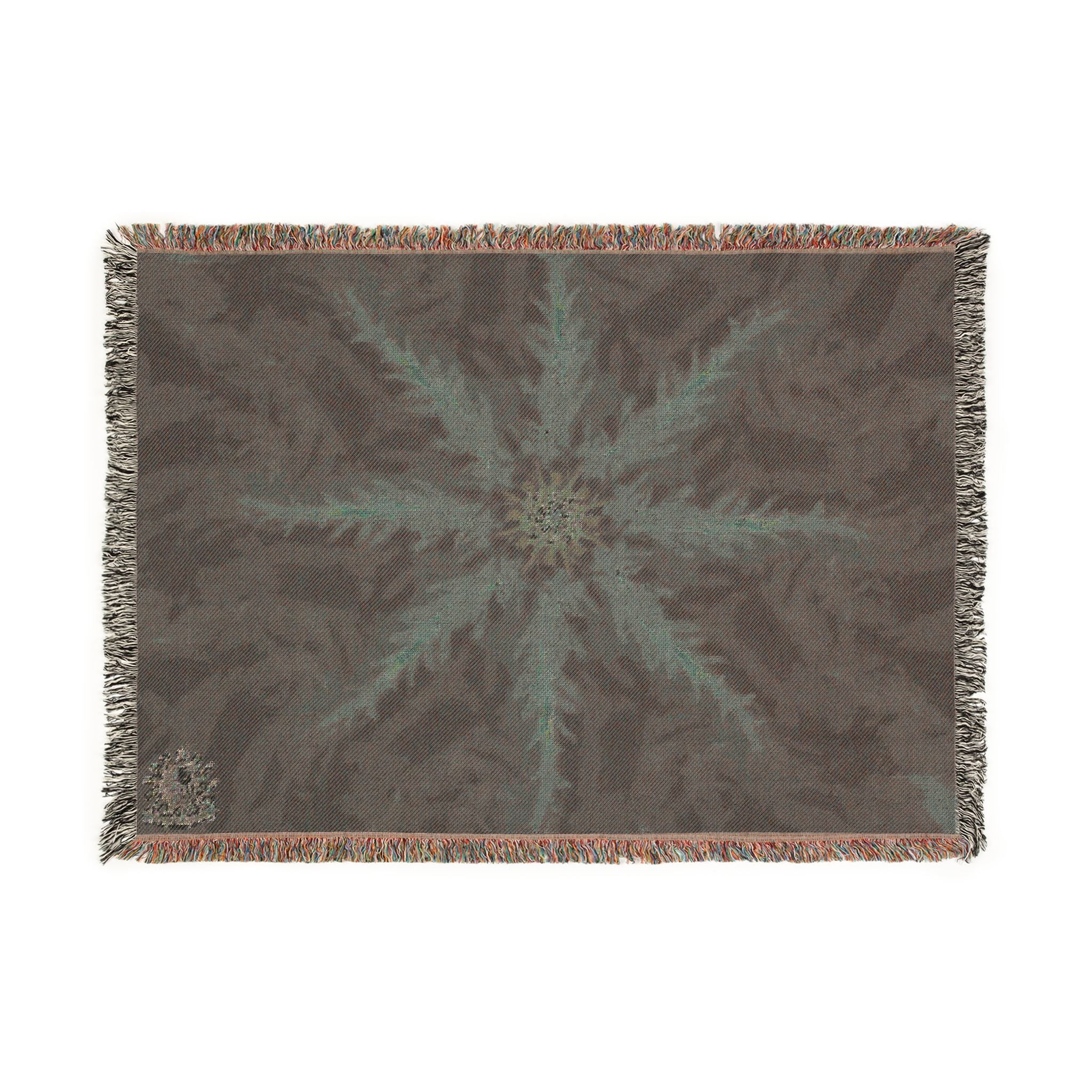 Violet Resonance Woven Blanket